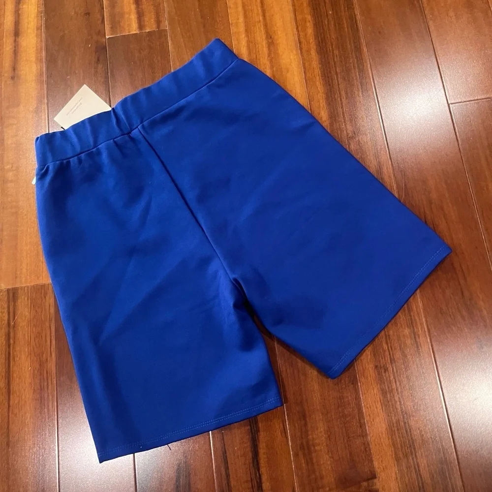 New NWT Superdown‎ Revolve Blue Biker Shorts Activewear Athleisure Size Small
